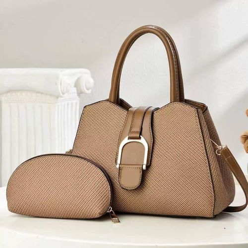 Stylish Shoulder and Top-Handle Beige