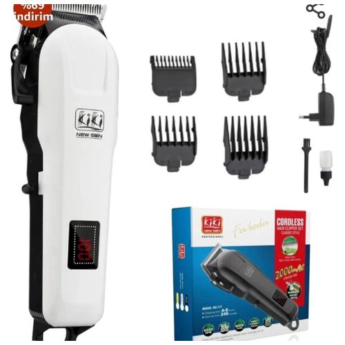 Electric Cordless Hair Clipper – Complete Grooming Kit with Comb Attachments