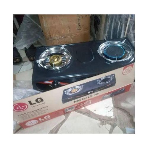 Table Top Stainless steel two Gas Burner