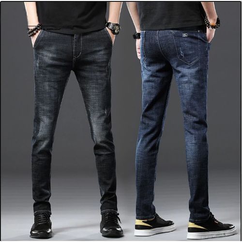 2 In 1 High Quality Smart STOCK Jeans For Men - Mixed Black Mixed Blue