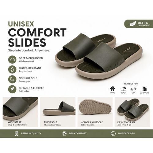 Unisex Soft Comfort Slides