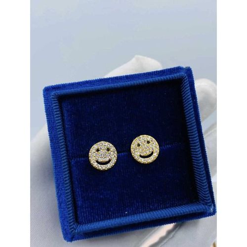 NON TARNISH TRENDY UNISEX LUXURY STUD ICE EARRING