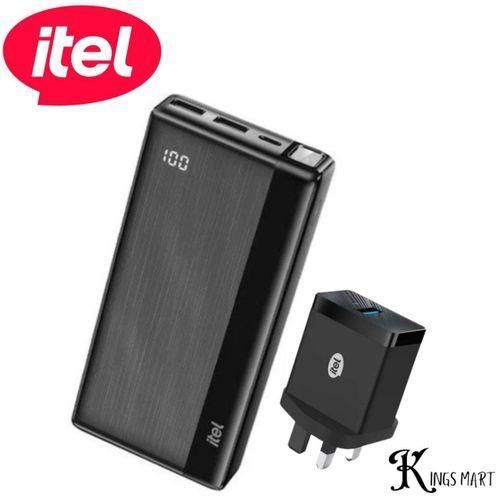 20000mAh Power-Pulse B1160 12W Fast Charging Type-C Input & Output Power-Bank + Free 12W Fast Charger