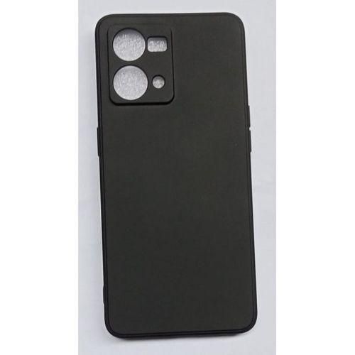 Reno 7 Silicon Back Cover Case - Black