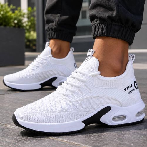Men's Canvas Durable Rubber Sole Lightweight Flat Work Shoes for Daily Outdoor