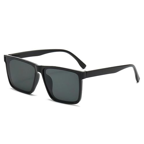 glasses for men Fashionable Retro Neutral Sunglasses - Black, Comes with Storage Bag