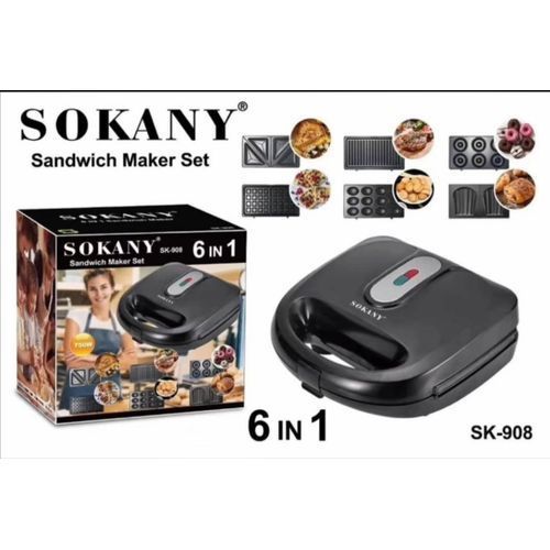 6 In 1 Sandwish Maker , Cupcake Doughnut Biscuits Maker.