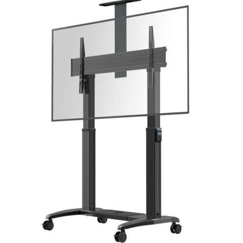 Heavy Duty Height Adjustable Motorized TV Cart 75"-120