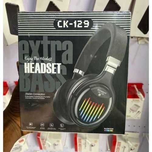CK129 Wireless Bluetooth Noise Cancelling Headphone Headset - Black