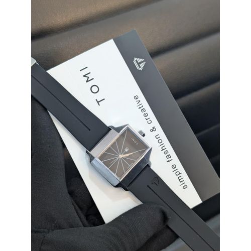 Fashion Luxury Male Waterproof Sport Geometric Black Watch Calendar Date Business Leather Watches