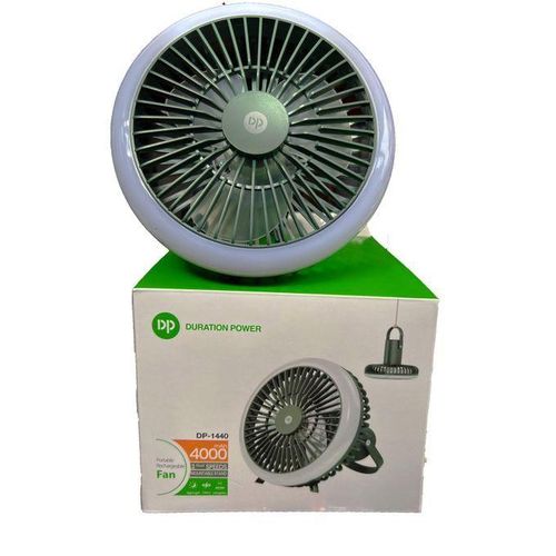 Mini Rechargeable Table Fan With Lamp