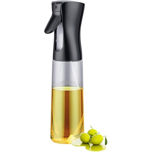 Olive Oil Sprayer Bottle 300ml Continuous Mist Spray for Cooking Air Fryer Salad BBQ Kitchen Black