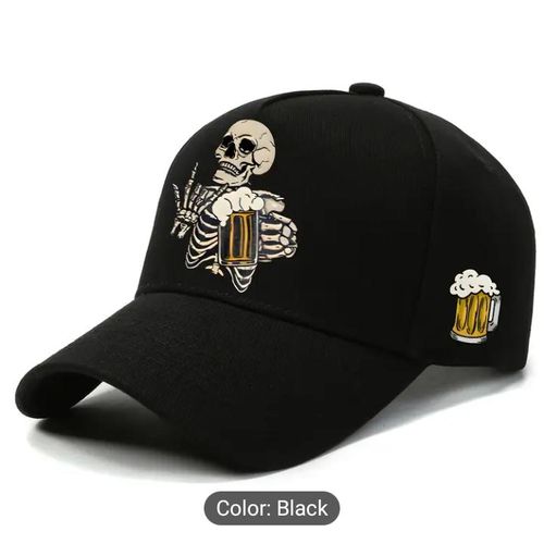 Simple Design Quality Face Cap: Black