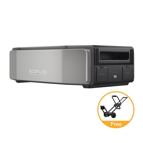 Extra Battery ONLY for Delta Pro Ultra, Increase the capacity of DELTA Pro Ultra inverter with an extra 6144Wh, Lifepo4 Battery Backup for Home Use, Emergency, Camping, RV, with ftee Trolley