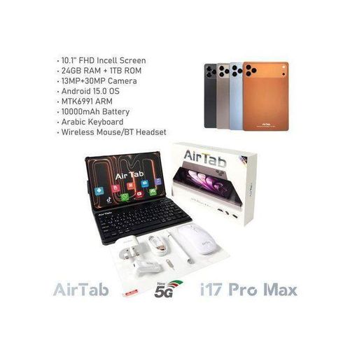 i17 Pro Max 5G Tablet / 2-in-1 Full Kit / 24GB RAM, 1TB ROM / 10.1" FHD / 10000mah battery