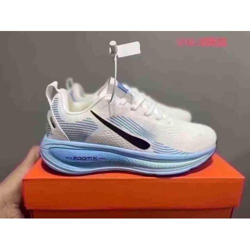Men's Lightweight Running Shoes – Breathable Lace-Up Sports Sneakers White/Blue