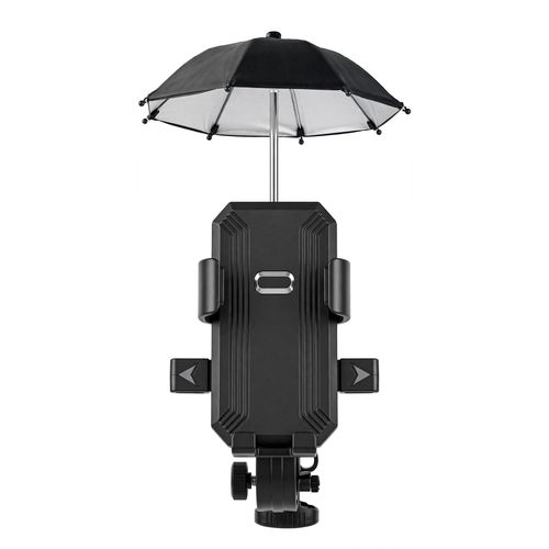 Umbrella Mobile Phone Holder SH-3167 - 360° Universal Bracket Motorcycle & Bicycle Phone Mount with Sunshade - For 3.5-7.1 Inch Phones