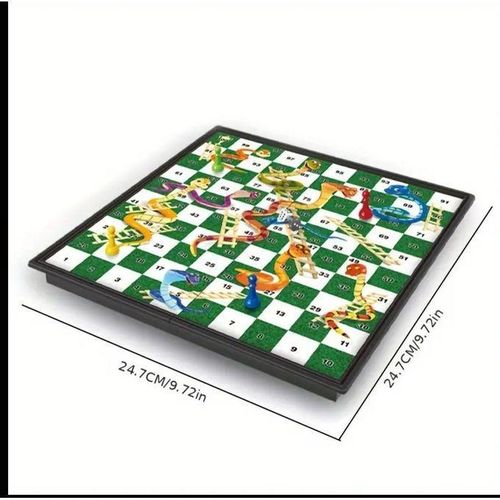 Folding Snake Ladder Magnetic Chess Set