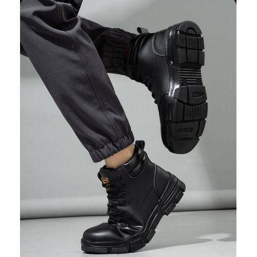 Waterproof Work Boots for Men Women Steel Toe Boots Lightweight Indestructi*ble Slip Resistant Construction Safety Boots