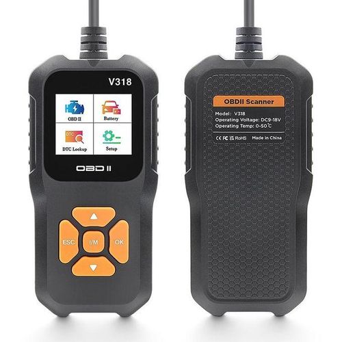 Portable OBD2 V318 Scanner Code Reader, OBD2 Scanner Check Engine Light Scan Tool, Professional Diagnostic Scaner for All OBD2 CAN Protocol Cars, Code Reader car Diagnostic Tool with Reset - car scanner obd2 diagnostic read erase faults