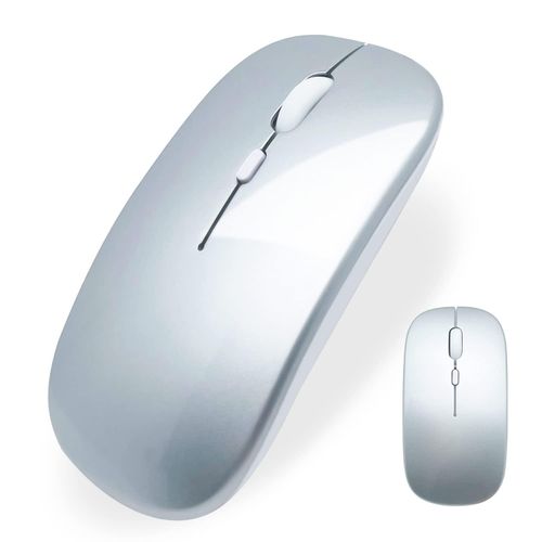 Slim Wireless Mouse with Jiggler Function, 2.4G Only, AA Battery Powered