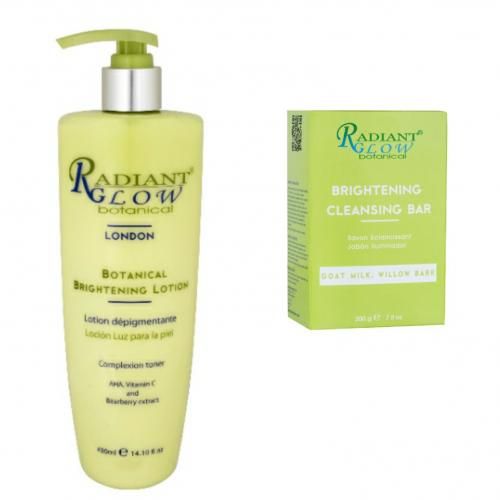Botanical Brightening Lotion+Cleansing Bar-Brightened Glow