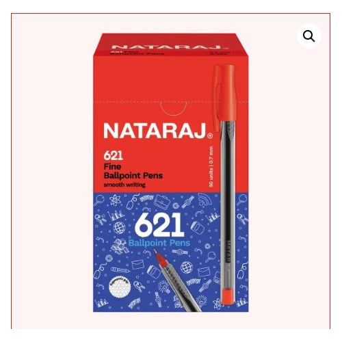 Red 0.7mm Ballpoint Pen Pack of 50