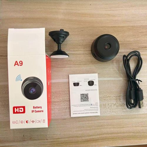 HD Mini WiFi IP Camera – Wireless Rechargeable Home Security Camera with Night Vision & Motion Detection