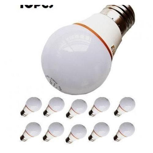 10 Pieces Of 10Watt LED Energy Saving White Light Bulb - Screw Base