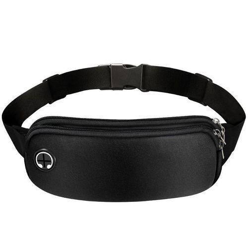 Running waist bag for Men and Women Sports Mobile Phone Bag Waterproof fitness Waist Bag black
