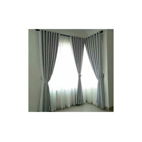 Plane Beautiful Sliver Rings Design Curtain