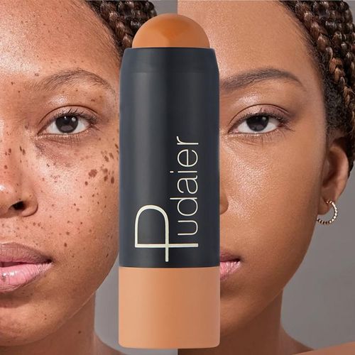 Waterproof Foundation Stick, Concealer Stick, Long-lasting Coverage, Waterproof and Sweat-proof, Suitable for Various Daily Makeup Looks