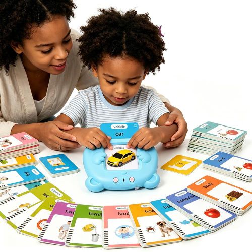 Toddler Flash Cards Learning Toy, 224 Sight Words Educational Talking Flashcard Reader with Nursery Rhyme Mode