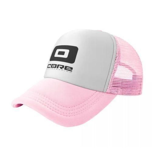 High Design Unisex Face Cap: Pink/White