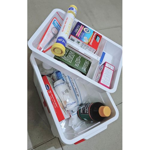 First Aid Box. Plastic Kit