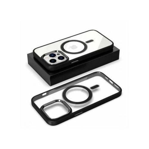 iPhone 16 Promax/16 Pro/16/15 Promax/15 Pro/15/14 Promax/14 Pro/14/13 Promax/13 Pro/13/12 Promax/12 Pro/12/11 Promax/11 Pro/11/Xs Max/X/Xs/Xr/8 Plus/7 Plus Quantum Clear Black MagSafe Transparent Edge Protective Shockproof Case
