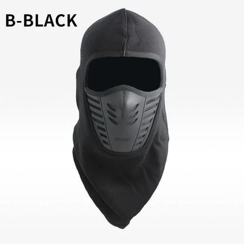 Black Unisex Cold Weather, Anti-dust, Ski Windproof Face Mask