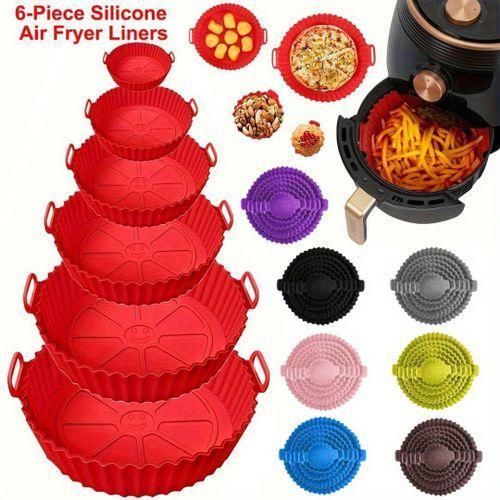 6 in 1 Silicone Air Fryer Basket Liner