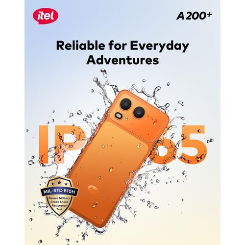 A200+ AI Fusion Camera System 64/3+5gb 6000mah IP65 120Hz 6.75 Android Orange