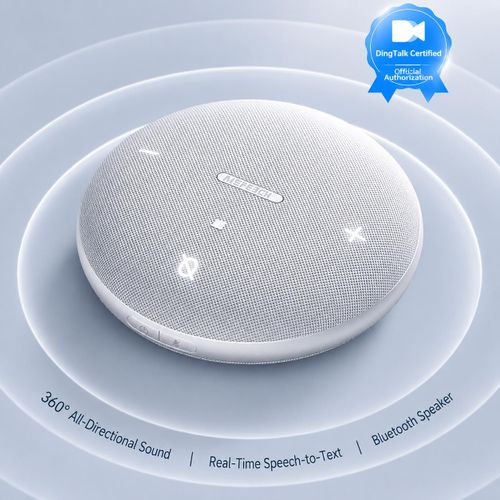 Conference Speaker Bluetooth Wireless Omnidirectional Microphone VIDEO NFC TOUCH button Speakerphone 360° Noise Reduction MIC