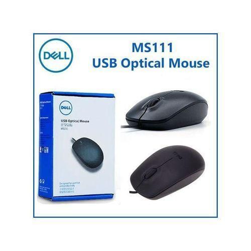 DELL Portable Wired USB Optical Mouse MS111
