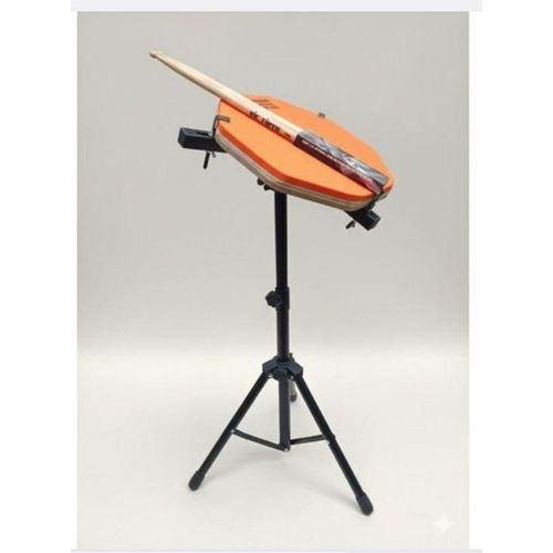 12 inches practice drum pad with stand and sticks