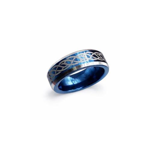 Royal Azure Engraved Band Ring