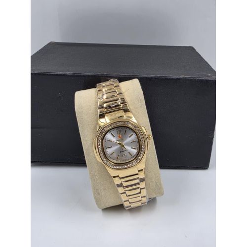 Eterna Female Stone face gold wristwatc