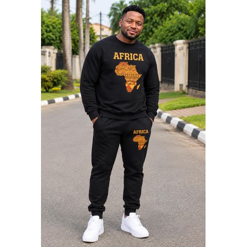 African inspired men's up and down trouser