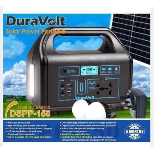 150W Solar Power Portable LED lights 12V battery Solar charing AC charging DSPP-150