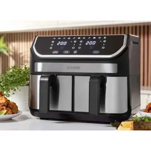 9L Dual Basket Digital Air Fryer - 2100W