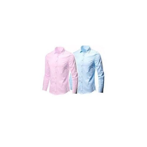 2 in 1 Men's Plain Long Sleeve Shirts