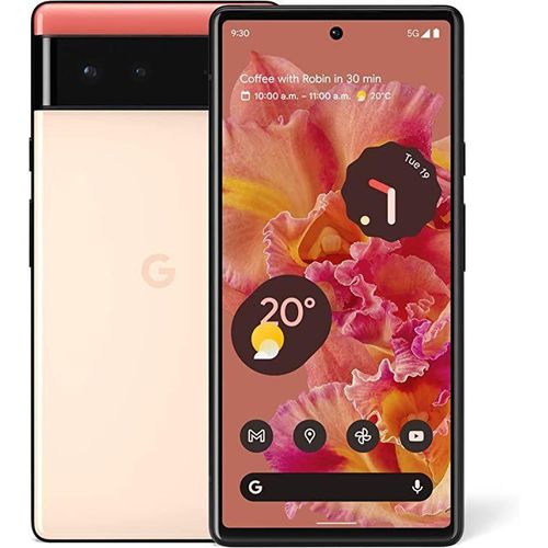 Pixel 6 5G - 64 - 128GB ROM - 8GB RAM - Nano Sim eSIM - Kinda Coral