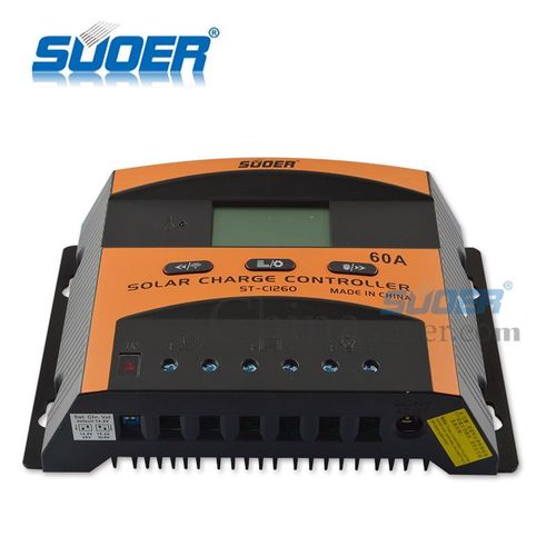 12V/24V 60A PWM Solar Charge Controller With LCD Display